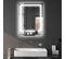 Miroir Lumineux LED 43w Antibué Réglable Interrupteur Tactile Étagère