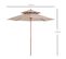 Parasol En Bois Peuplier Droit 2 Toits