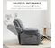 Fauteuil De Relaxation Électrique Releveur Inclinable Réglable Pu Gris