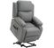 Fauteuil De Relaxation Électrique Releveur Inclinable Réglable Pu Gris