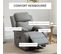 Fauteuil De Relaxation Électrique Releveur Inclinable Réglable Pu Gris