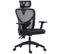 Fauteuil De Bureau Manager Inclinable Réglable Tissu Maille Noir