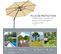 Parasol Déporté Octogonal Inclinable Rotatif 360°