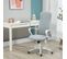 Fauteuil De Bureau Manager Ergonomique Inclinable Réglable Gris Clair