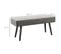 Banquette Bout De Lit Design Contemporain Noir Gris