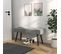 Banquette Bout De Lit Design Contemporain Noir Gris