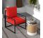 Lot De 2 Coussins Assise Dossier Chaise De Jardin