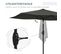 Parasol Inclinable De Jardin 3x2 m Alu. Polyester Anti Uv 50+