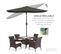 Parasol Inclinable De Jardin 3x2 m Alu. Polyester Anti Uv 50+