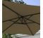 Parasol Déporté Rectangulaire Dim. 294l X 193l X 250h Cm Pied En Croix