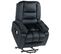 Fauteuil De Massage Releveur Chauffant - 2 Télécommandes - Velours Noir