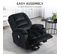 Fauteuil De Massage Releveur Chauffant - 2 Télécommandes - Velours Noir