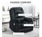 Fauteuil De Massage Releveur Chauffant - 2 Télécommandes - Velours Noir