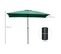 Parasol Inclinable Rectangulaire Dim. 2,95l X 1,95l X 2,4h M Métal Polyester