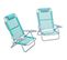 Lot De 2 Chaises De Jardin Camping Pliables Inclinables