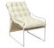 Fauteuil Lounge De Jardin Avec Coussin Acier Époxy Polyester