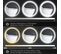 Miroir Rond Lumineux LED De Salle De Bain 23 W Ø 70 Cm Tactile Antibuée Blanc Argent