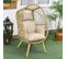 Fauteuil De Jardin Cocon Sur Pied Dim. 88l X 85l X 143h Cm Avec Coussins