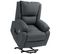 Fauteuil Releveur Relax Massant Électrique Réglable - Tissu Gris