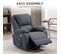 Fauteuil Releveur Relax Massant Électrique Réglable - Tissu Gris