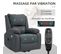 Fauteuil Releveur Relax Massant Électrique Réglable - Tissu Gris