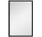 Miroir Mural Rectangulaire Dim. 40l X 60h Cm Cadre Bois Noir