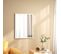 Miroir Mural Rectangulaire Dim. 60l X 80h Cm Mdf Blanc