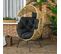 Fauteuil De Jardin Cocon Sur Pied Dim. 89l X 75l X 143h Cm Avec Coussins