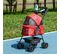 Poussette Buggy Pliable Chien Chat Panier Rangement 4 Roues