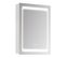 Armoire Murale Salle De Bain Miroir Lumineux LED 2 En 1 Acier Inox.