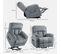 Fauteuil Releveur Massant Chauffant Inclinable Tissu Gris