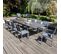 Ensemble Table De Jardin Extensible Et 10 Assises Aluminium/polywood