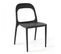 Lot De 4 Chaises En Plastique Noir