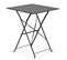 Table De Jardin Pliante Bistrot En Acier Gris