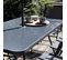 Salon De Jardin 6 Places ensemble table + 6 chaises + Parasol - Gris