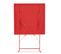 Table De Jardin Et 2 Chaises Acier Rouge