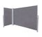 Double Paravent Brise Vue Occultant Rétractable - 6 X 1,60 M Gris