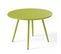 Palavas - Table Basse De Jardin Ronde En Métal Vert 50 Cm