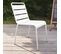 Palavas - Chaise De Jardin En Métal Blanc