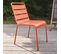 Palavas - Chaise De Jardin En Métal Orange