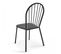 Chaise Bistrot De Jardin En Métal Gris Anthracite