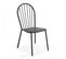 Chaise Bistrot De Jardin En Métal Gris Anthracite