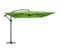 Parasol Déporté Déporté Inclinable 3x3m Aluminium Vert