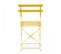 Lot De 2 Chaises Pliantes En Acier Jaune