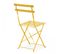 Lot De 2 Chaises Pliantes En Acier Jaune