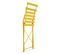 Lot De 2 Chaises Pliantes En Acier Jaune