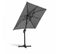 Parasol Déporté Rotatif 2x3m En Aluminium Gris Anthracite