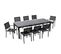 Ensemble Table De Jardin Extensible Et 8 Assises En Aluminium Gris