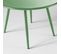 Palavas - Table Basse De Jardin Ronde En Métal Vert Cactus 50 Cm