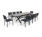 Tivoli - Table Extensible En Aluminium Et Céramique 10 Chaises Gris